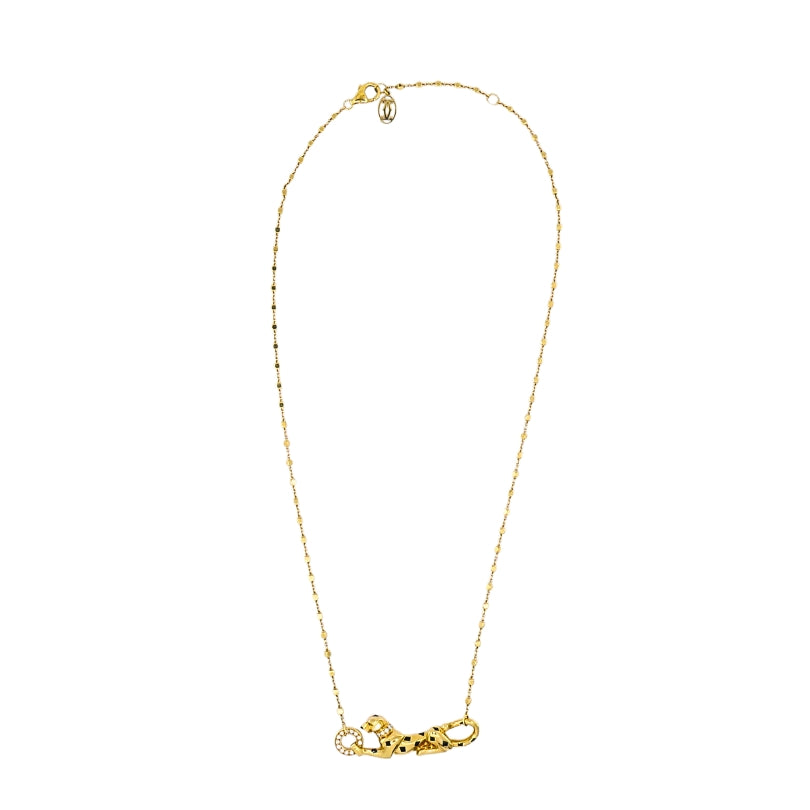 Cartier Panthère de Cartier Pendant 18k Gold Diamond  Necklace