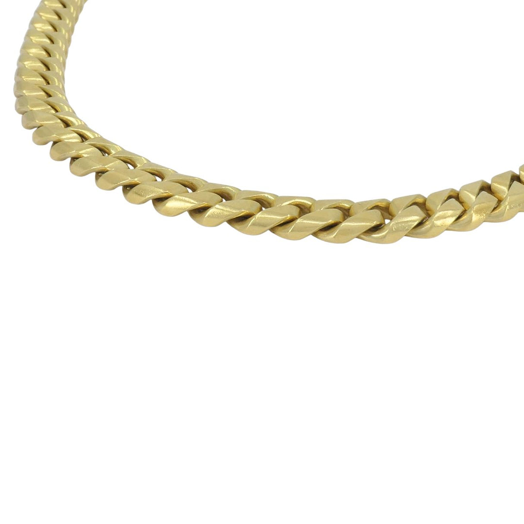 Vintage Bvlgari 18k Yellow Gold Heavy Curb Link Chain Bulgari Necklace
