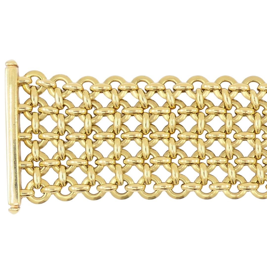Cartier Penelope Bracelet Double C 18k Gold Diamond Link Bracelet