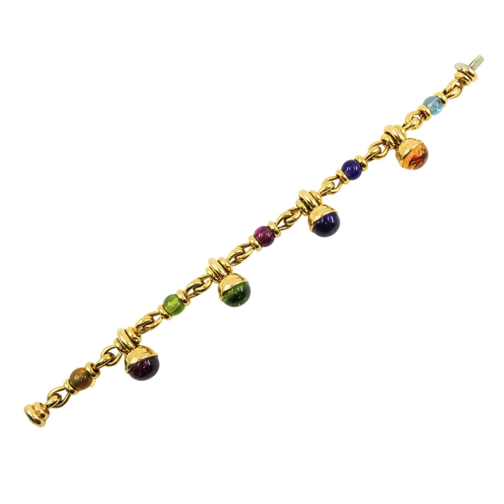 Bulgari Bracelet 18k Gold Multi-Gemstone