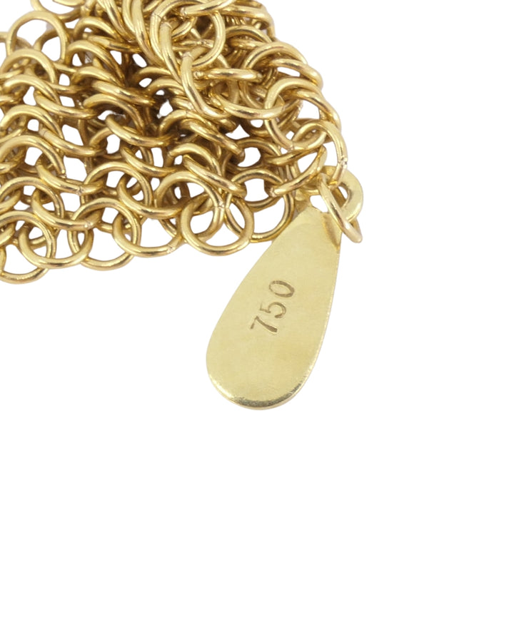 Tiffany & Co. Elsa Peretti Scarf Necklace 18k Gold Mesh Necklace