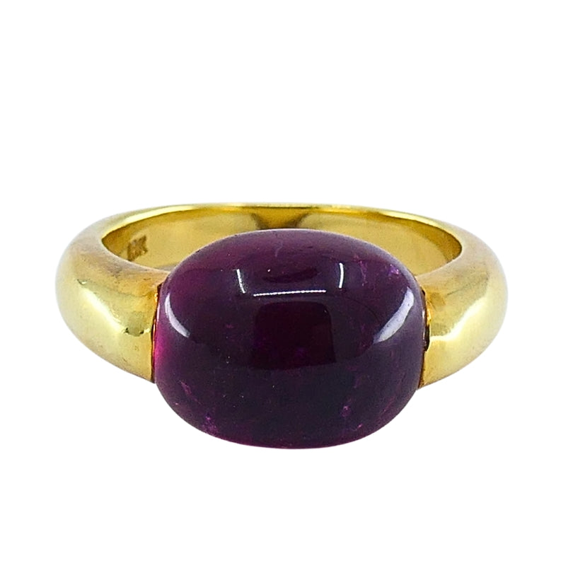 Vintage Tourmaline Ring 18k Gold Estate Jewelry