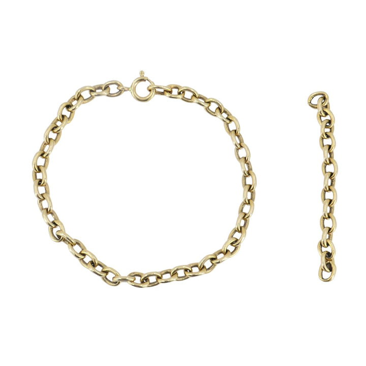 Vintage Cartier 18k Gold Oval Link Chain Bracelet