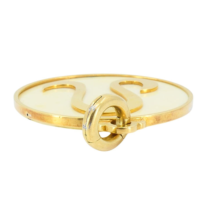 Vintage Bvlgari 18k Gold Bone Astrological Leo Pendant