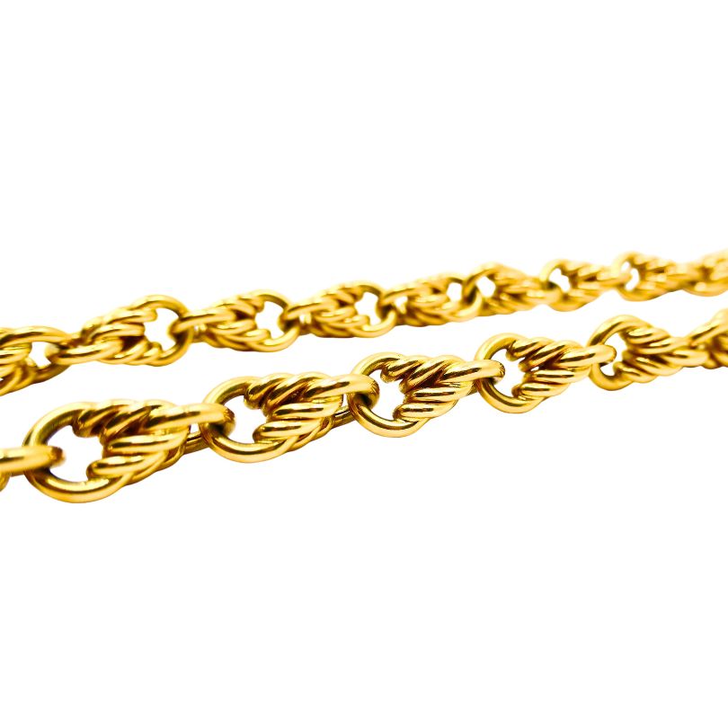 Tiffany & Co. Gold Necklace 18k Rope Chain