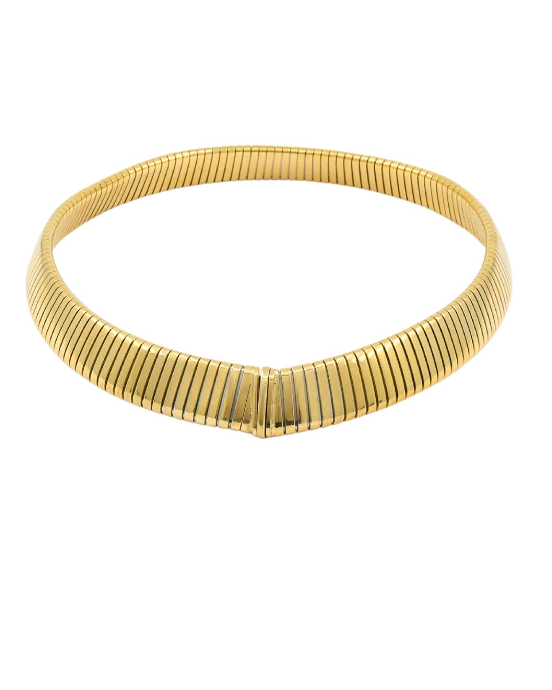 Bvlgari Vintage Bulgari Tubogas Necklace 18k Gold Steel