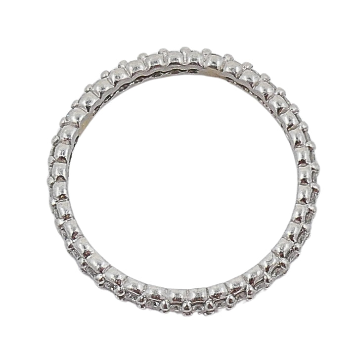 Morelli Platinum Pinpoint Diamond Eternity Ring