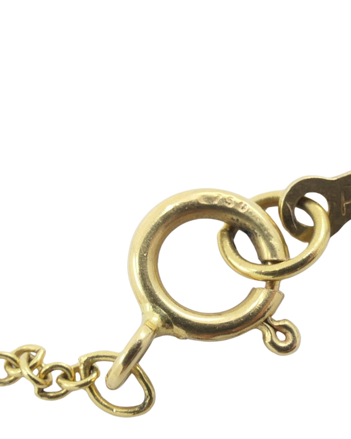 Tiffany & Co. Elsa Peretti Bean Necklace 18k Gold 18 mm