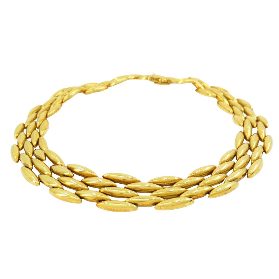 1990 Cartier Gentiane 18k Gold Necklace