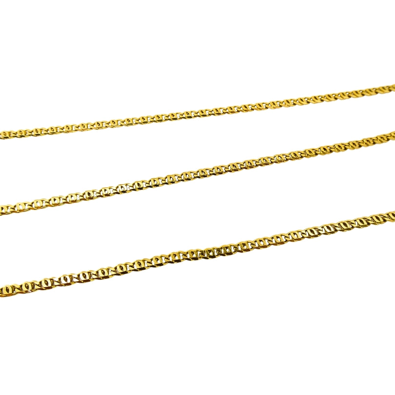 Vintage 14k Gold Masquerade Pendant 18k Gold Chain Necklace