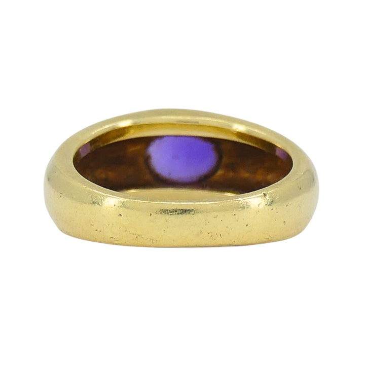 Vintage Tiffany & Co. 18k Gold Cabochon Amethyst Ring
