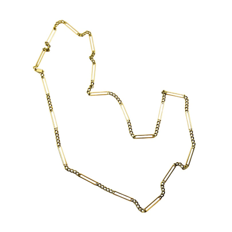 Chimento Necklace 14k Bar Link Chain