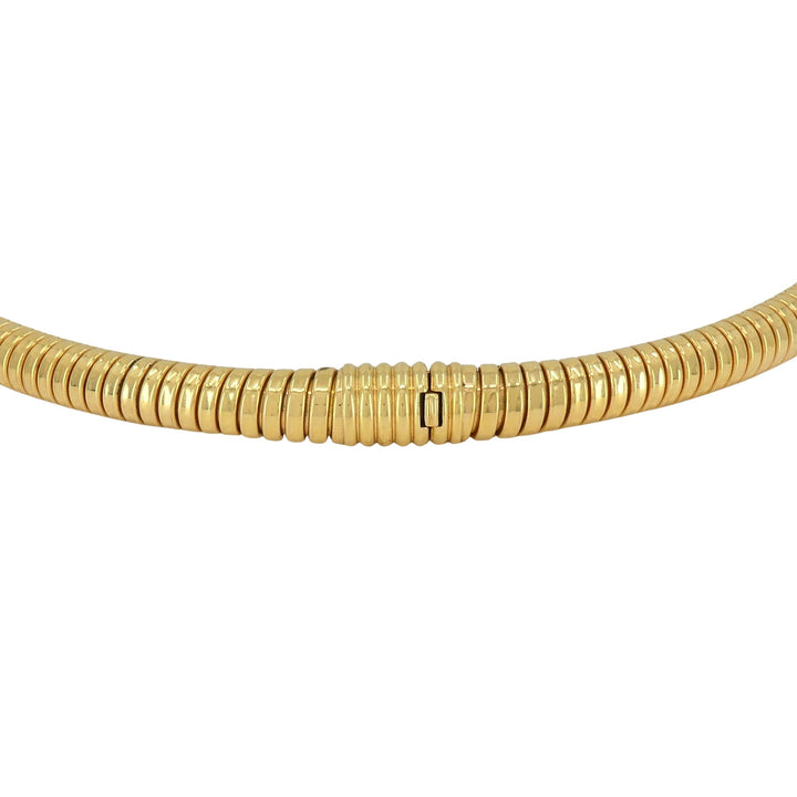 Vintage Chopard 18k Gold Tubogas Choker Necklace