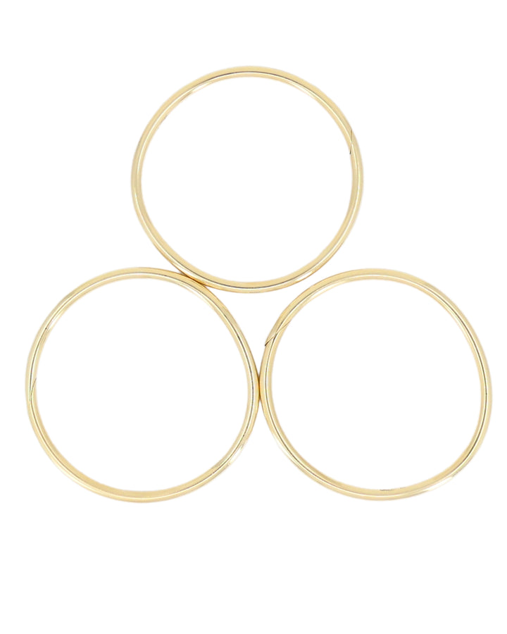Vintage 1950s Cartier Bangles 14k Gold Set of Three Bracelets