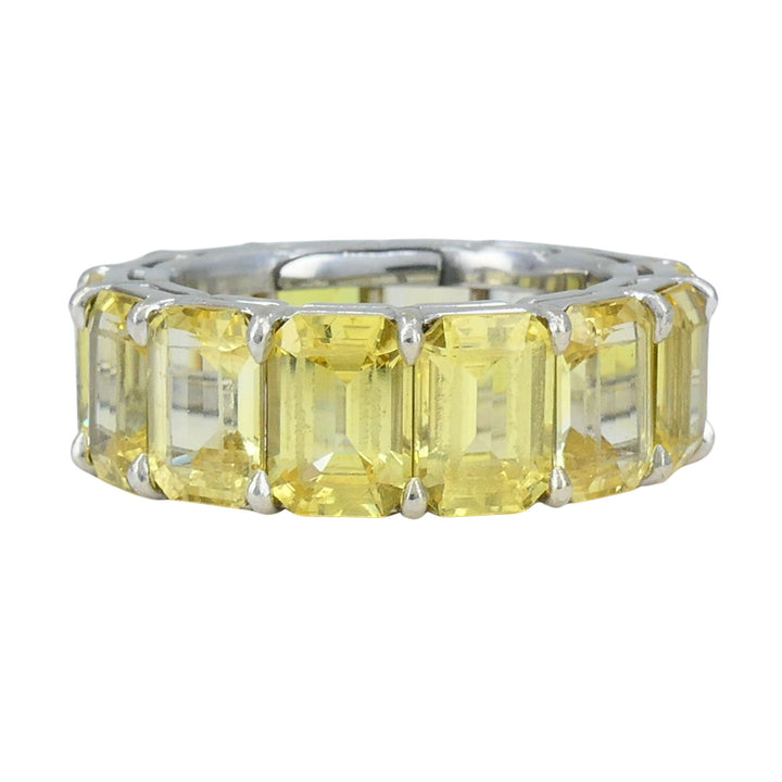 Bvlgari Yellow Sapphire Platinum Eternity Band Ring
