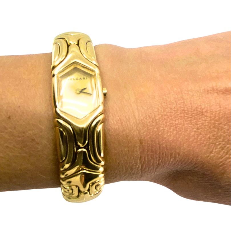 Bulgari Alveare Gold Watch Gold Dial