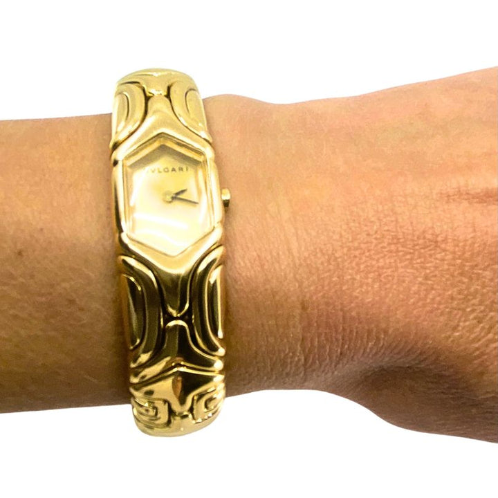 Bulgari Alveare Gold Watch Gold Dial
