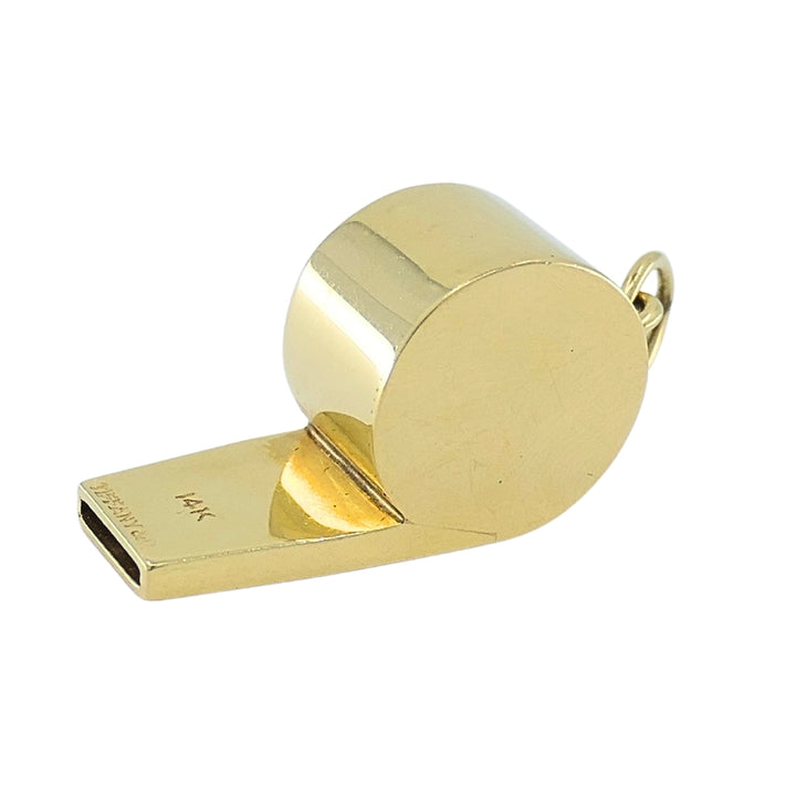 Vintage Tiffany & Co. Whistle Pendant 14k Gold