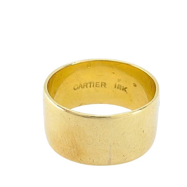 Vintage Cartier Cigar Band 18k Gold Ring
