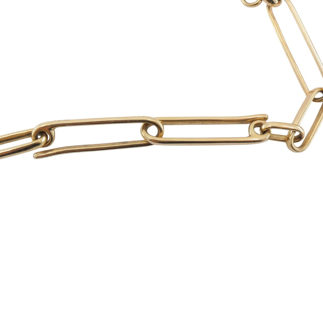 Pomellato 18k Rose Gold Open Rectangular Paperclip Link Necklace