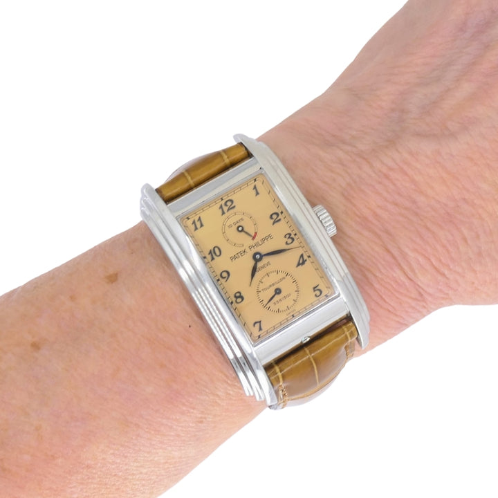 Patek Philippe 5101P 10-Day Tourbillon Platinum Watch Original Strap