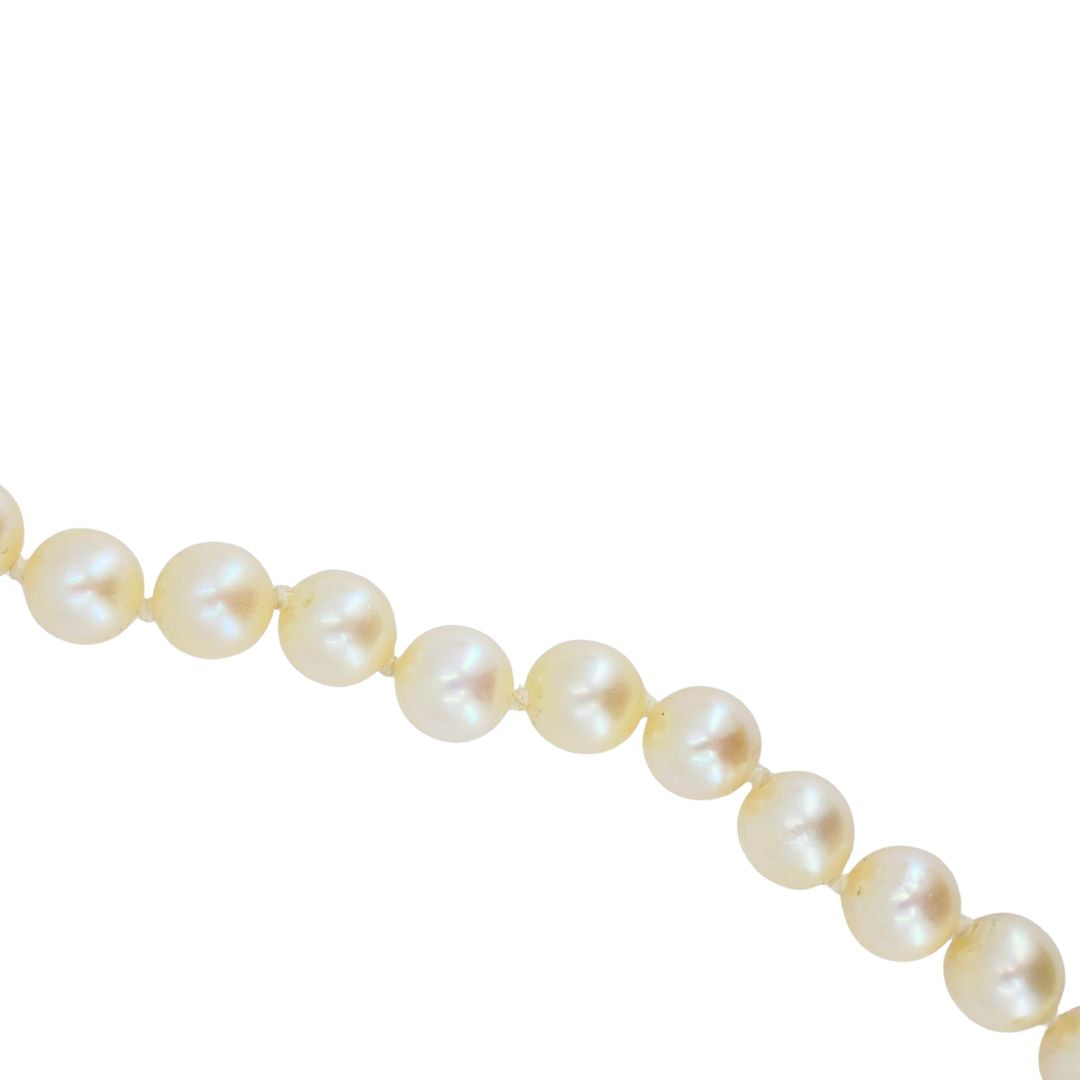 Vintage 14k Gold Cultured South Sea Pearl Strand Necklace