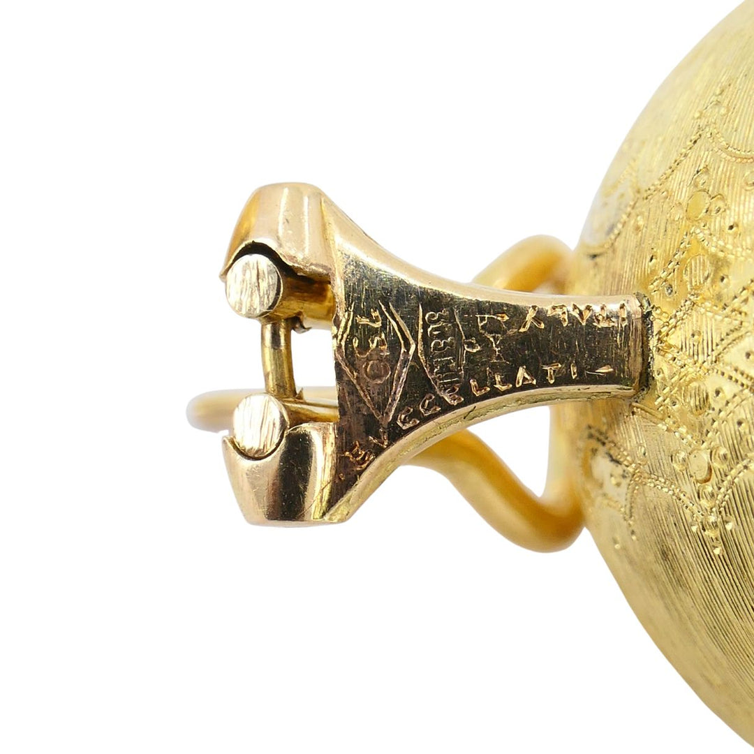 Vintage Buccellati 18k Gold Ball Earrings