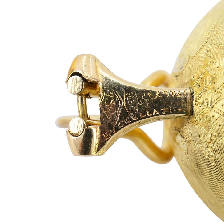 Vintage Buccellati 18k Gold Ball Earrings