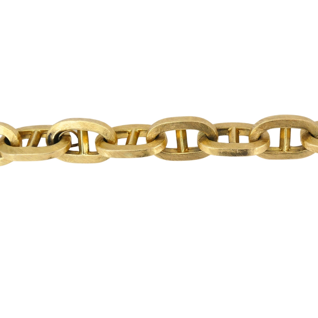 Vintage 18k Gold Mariner Link Bracelet
