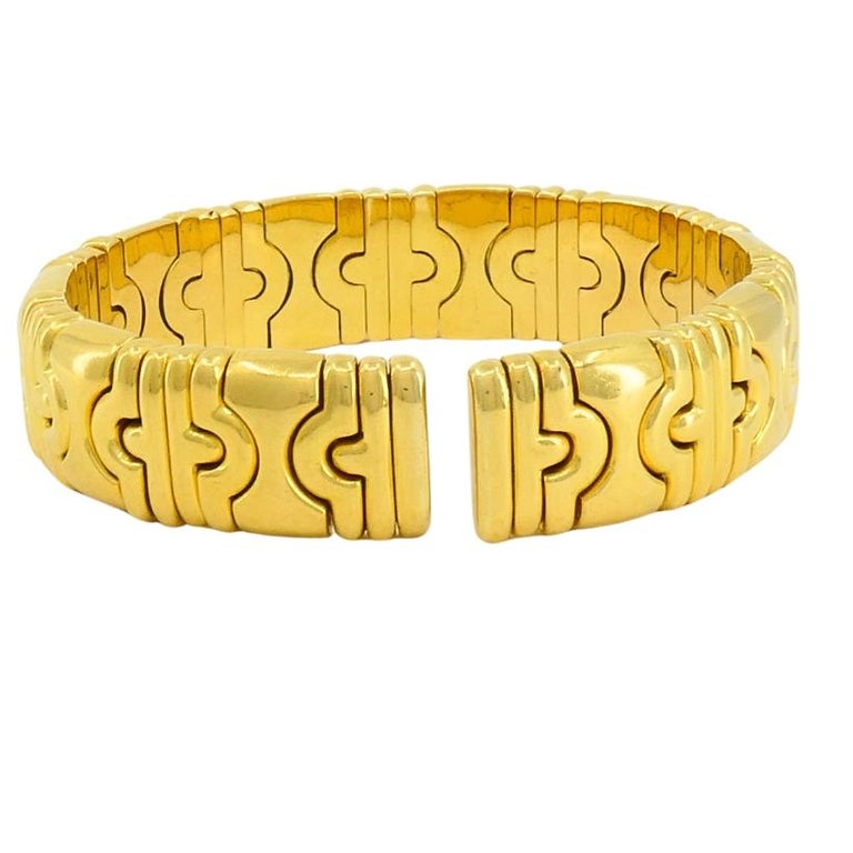 Bvlgari 18k Bulgari Cuff Parentesi Bracelet