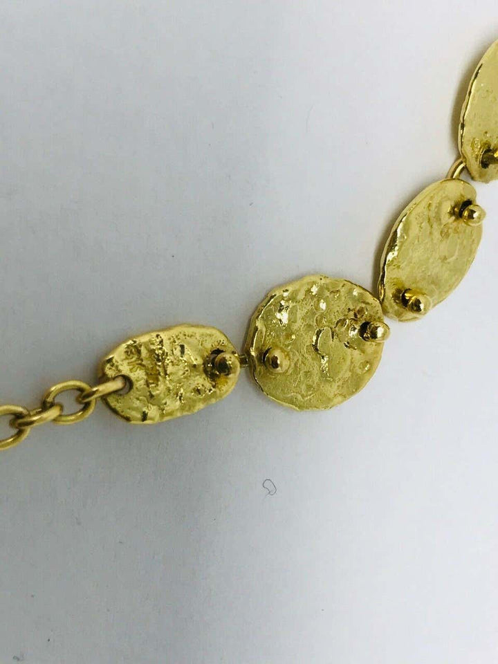 Jennifer Meyer Hammered 18k Yellow Gold Necklace