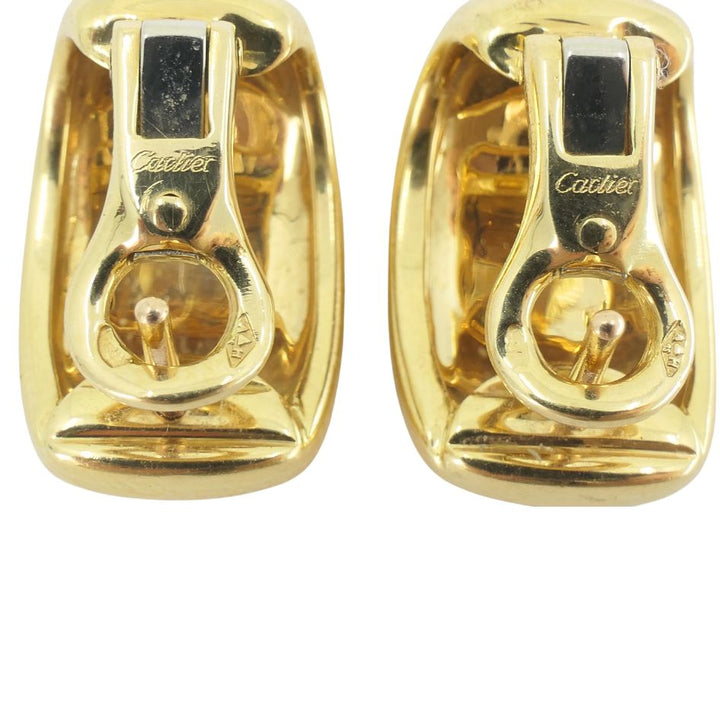 Vintage Cartier 18k Gold Nouvelle Vague Earrings