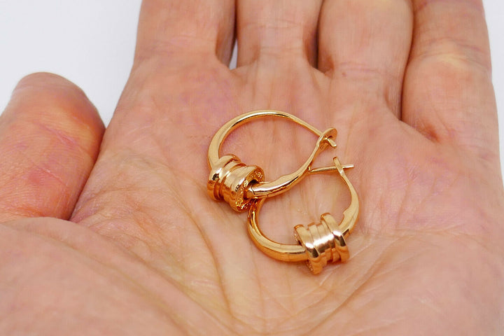 Bulgari B. Zero1 Rose Gold Hoop Earrings