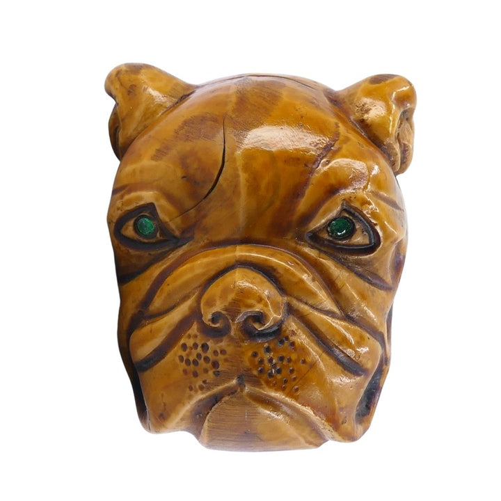 Vintage Italian Wooden Bulldog Letter Opener