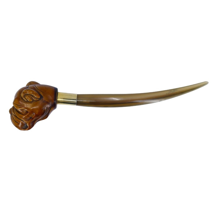 Vintage Italian Wooden Bulldog Letter Opener