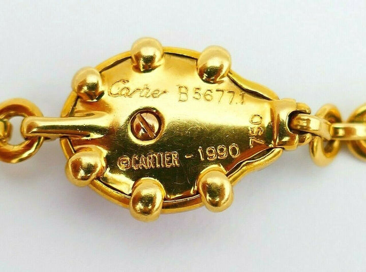 Cartier Vintage Yellow Gold Enamel Ladybug Bracelet