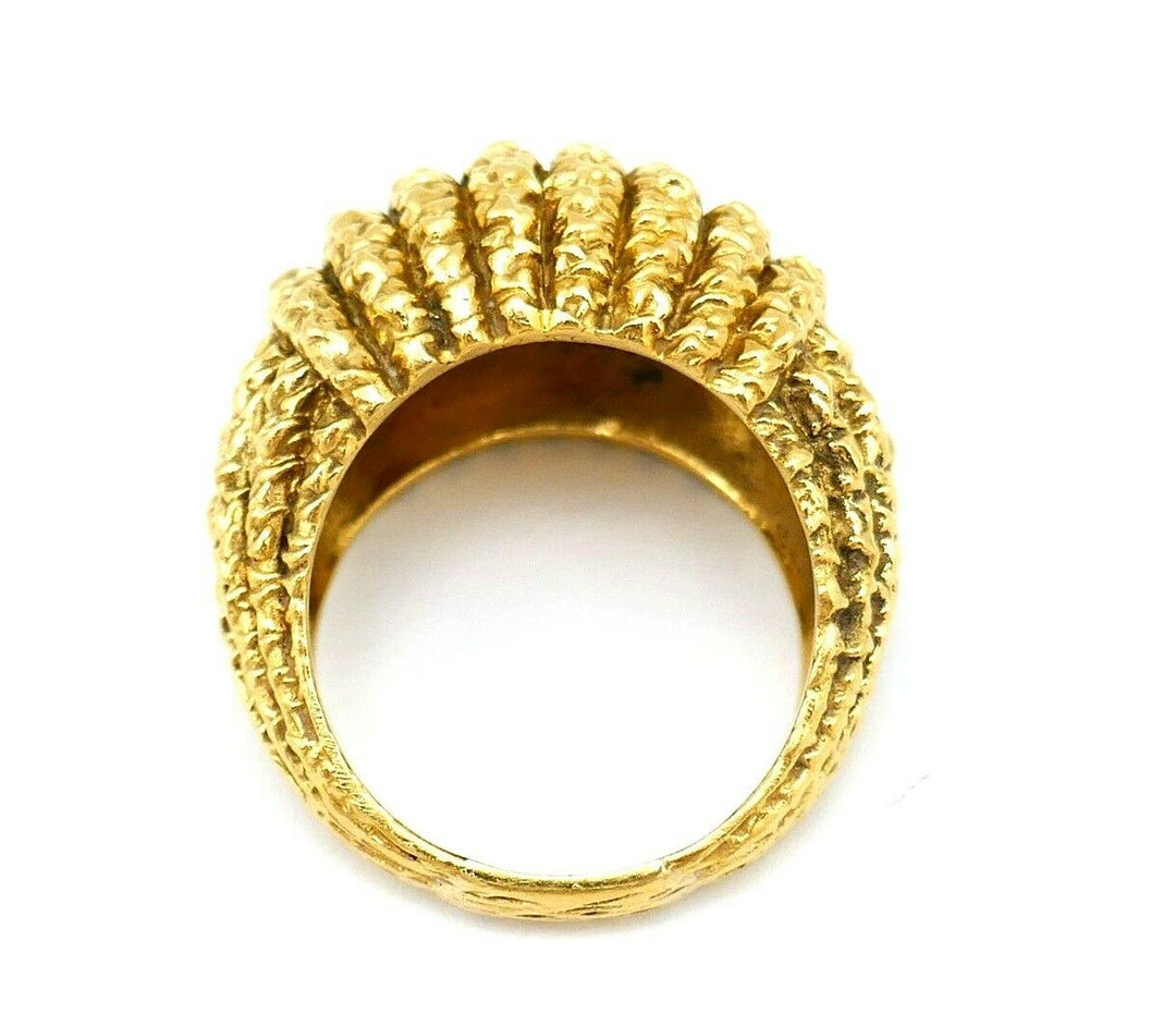 Van Cleef & Arpels Braided Yellow Gold Dome Ring