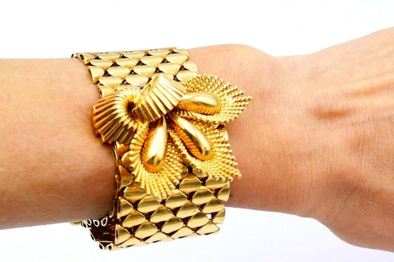 Kutchinsky Retro Yellow Gold Buckle Bracelet