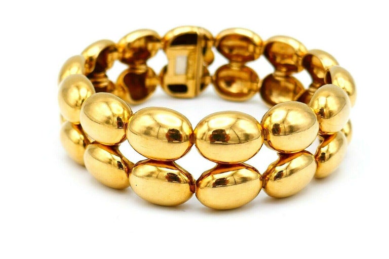 Chaumet Vintage Yellow Gold Scallop Bracelet