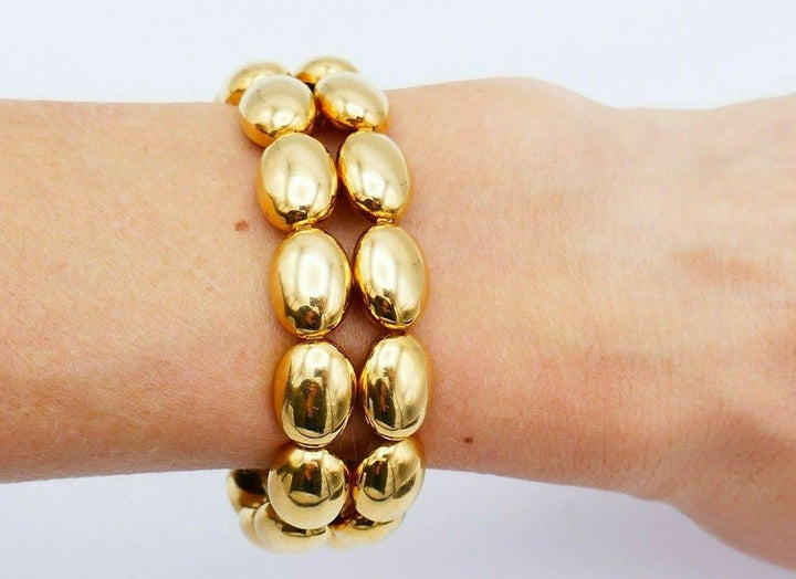 Chaumet Vintage Yellow Gold Scallop Bracelet