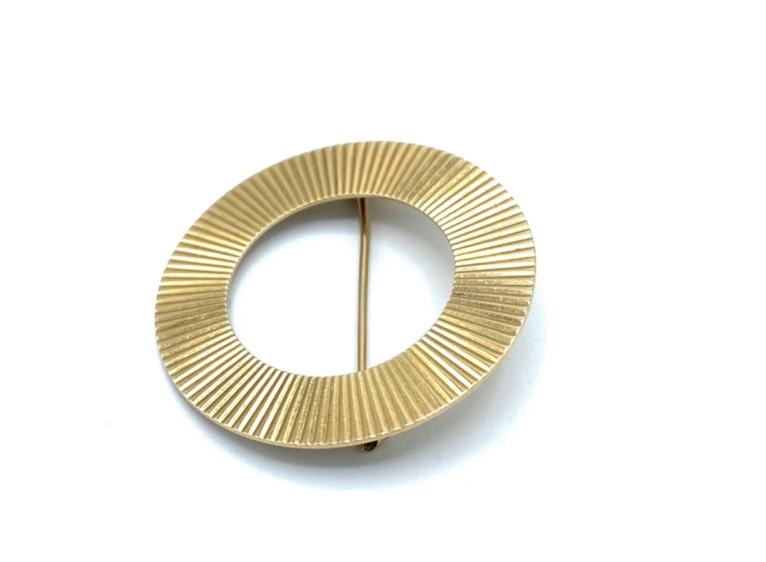 1940s Retro Tiffany & Co. Yellow Gold Eternity Circle Brooch