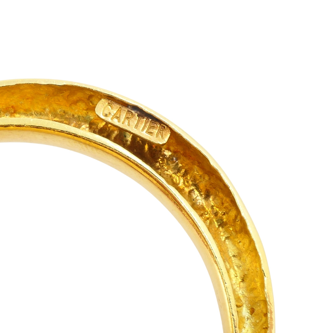 Vintage Cartier Aldo Cipullo Door Knocker Earrings 18k Gold