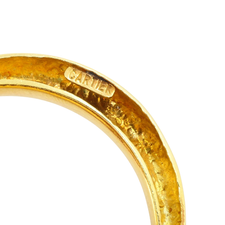 Vintage Cartier Aldo Cipullo Door Knocker Earrings 18k Gold