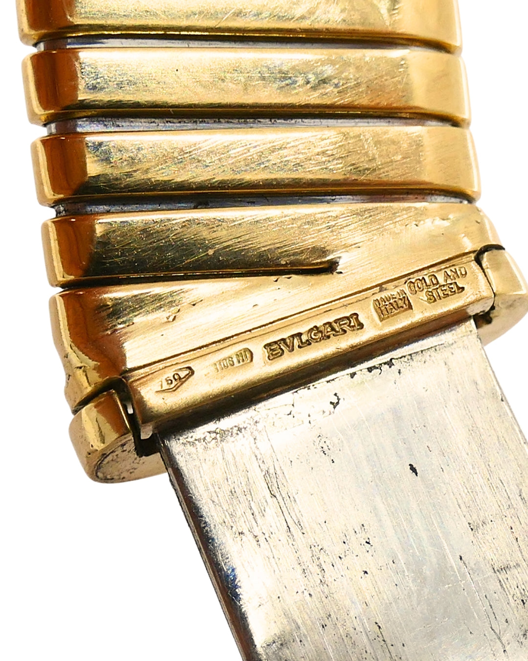Bvlgari Vintage Bulgari Tubogas Necklace 18k Gold Steel