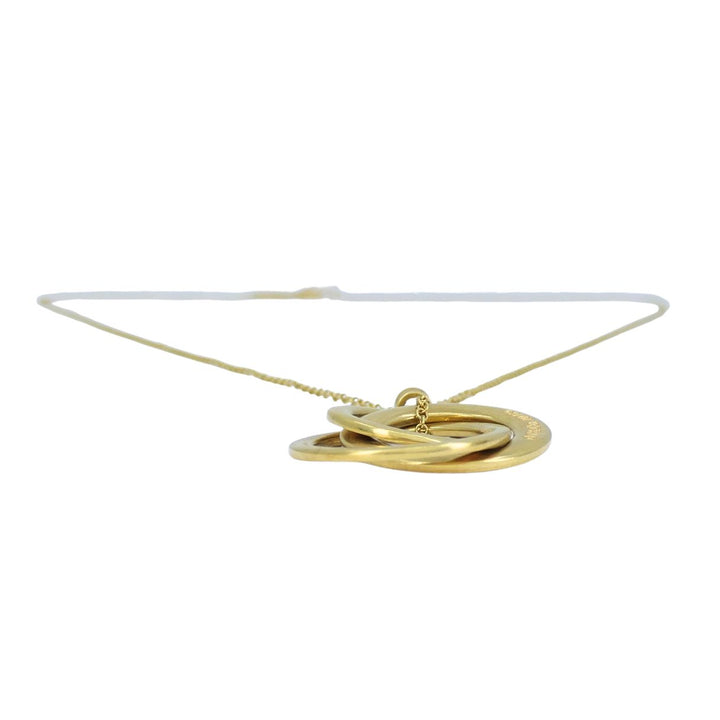 Tiffany & Co. 1837 Triple Interlocking Circles Pendant 18K Yellow Gold