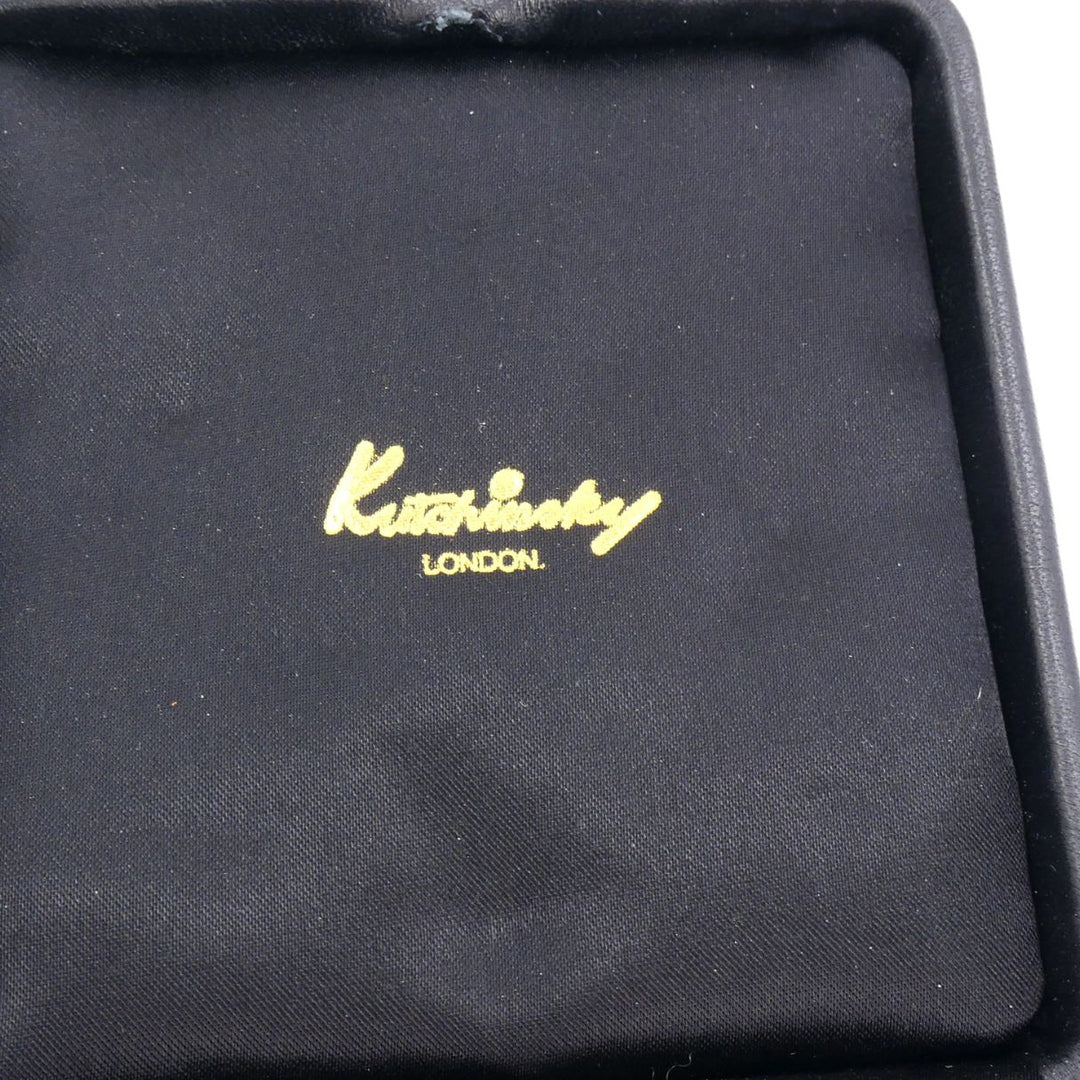 Vintage Kutchinsky 18k Gold Onyx Gemini Zodiac Pendant, Original Box