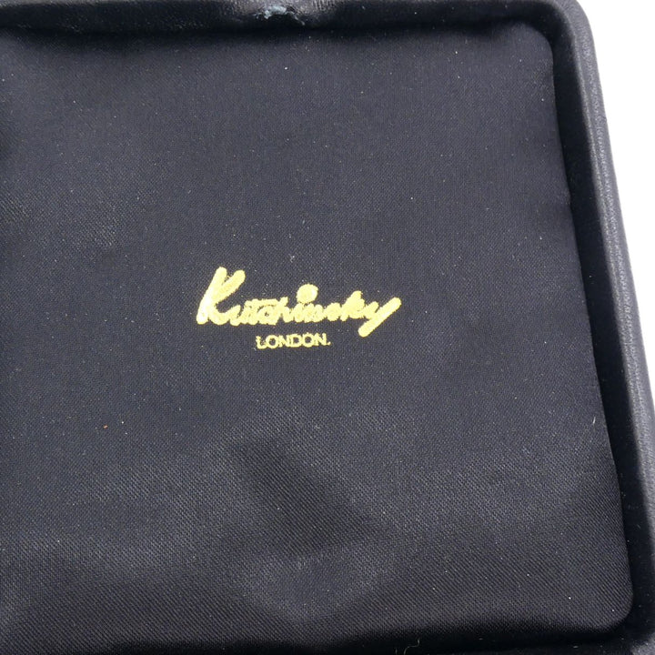 Vintage Kutchinsky 18k Gold Onyx Gemini Zodiac Pendant, Original Box