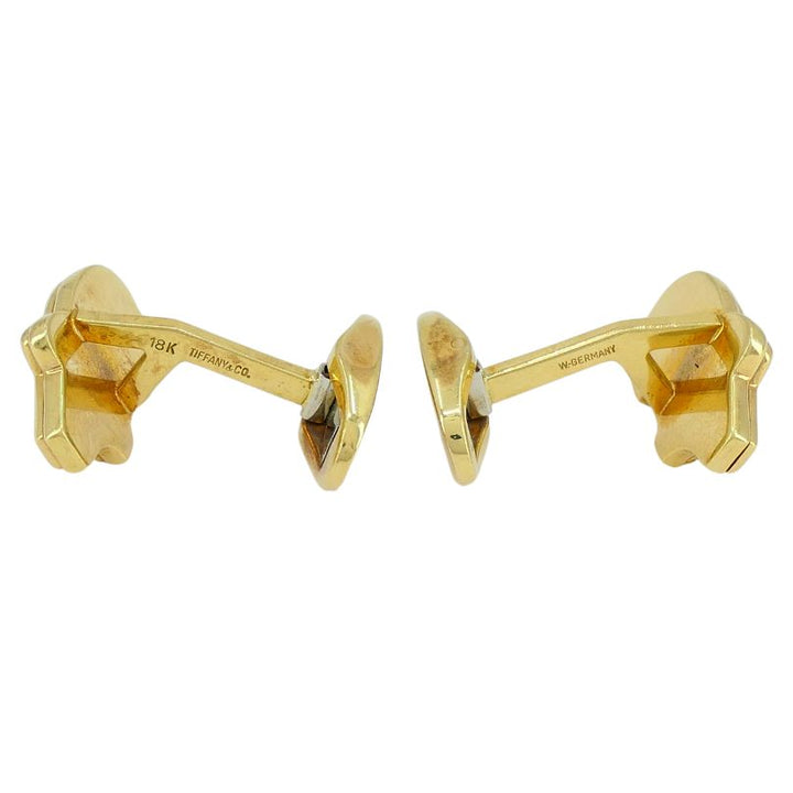 Vintage Tiffany & Co. Cufflinks 18k Gold Coral Hog Motif