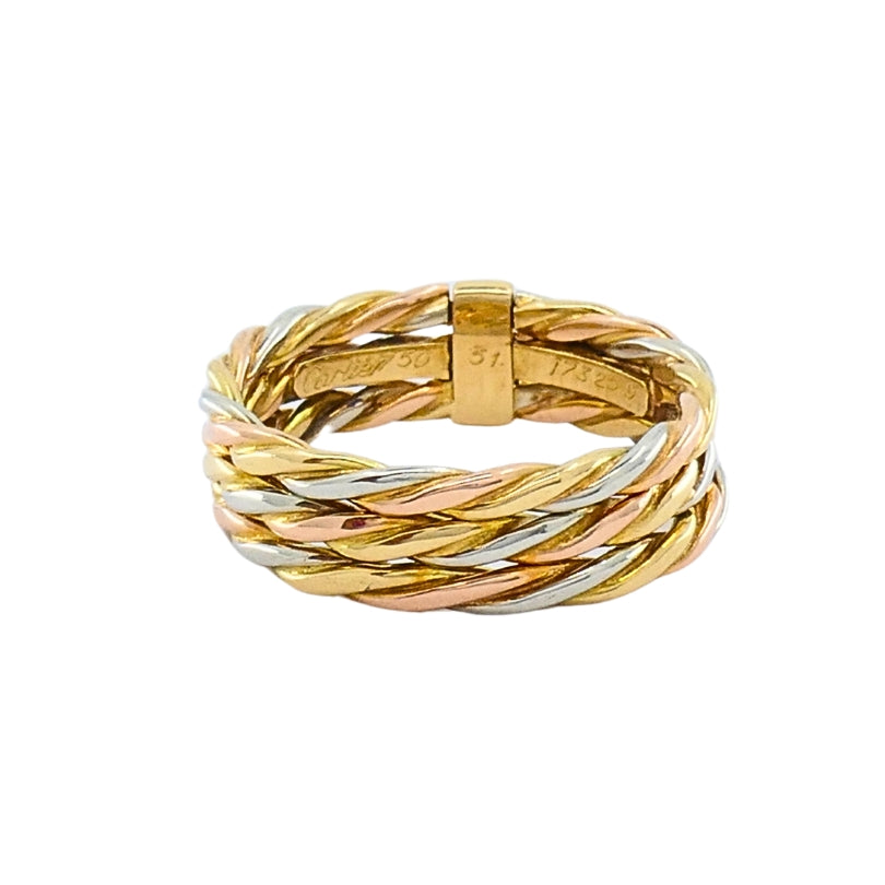 Cartier Les Must de Cartier 18k Gold Trinity Braided Ring