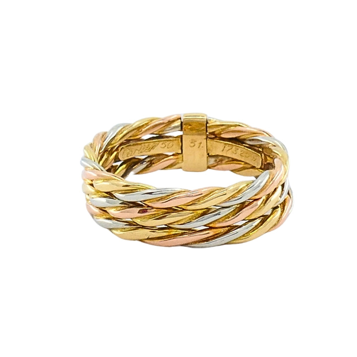 Cartier Les Must de Cartier 18k Gold Trinity Braided Ring